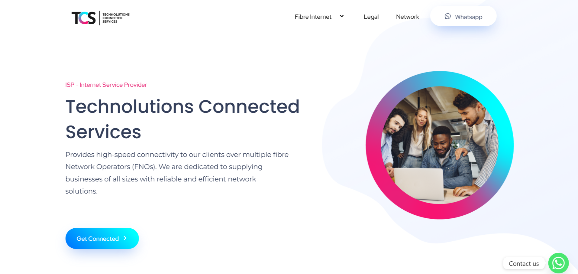 TCS Internet website thumbnail